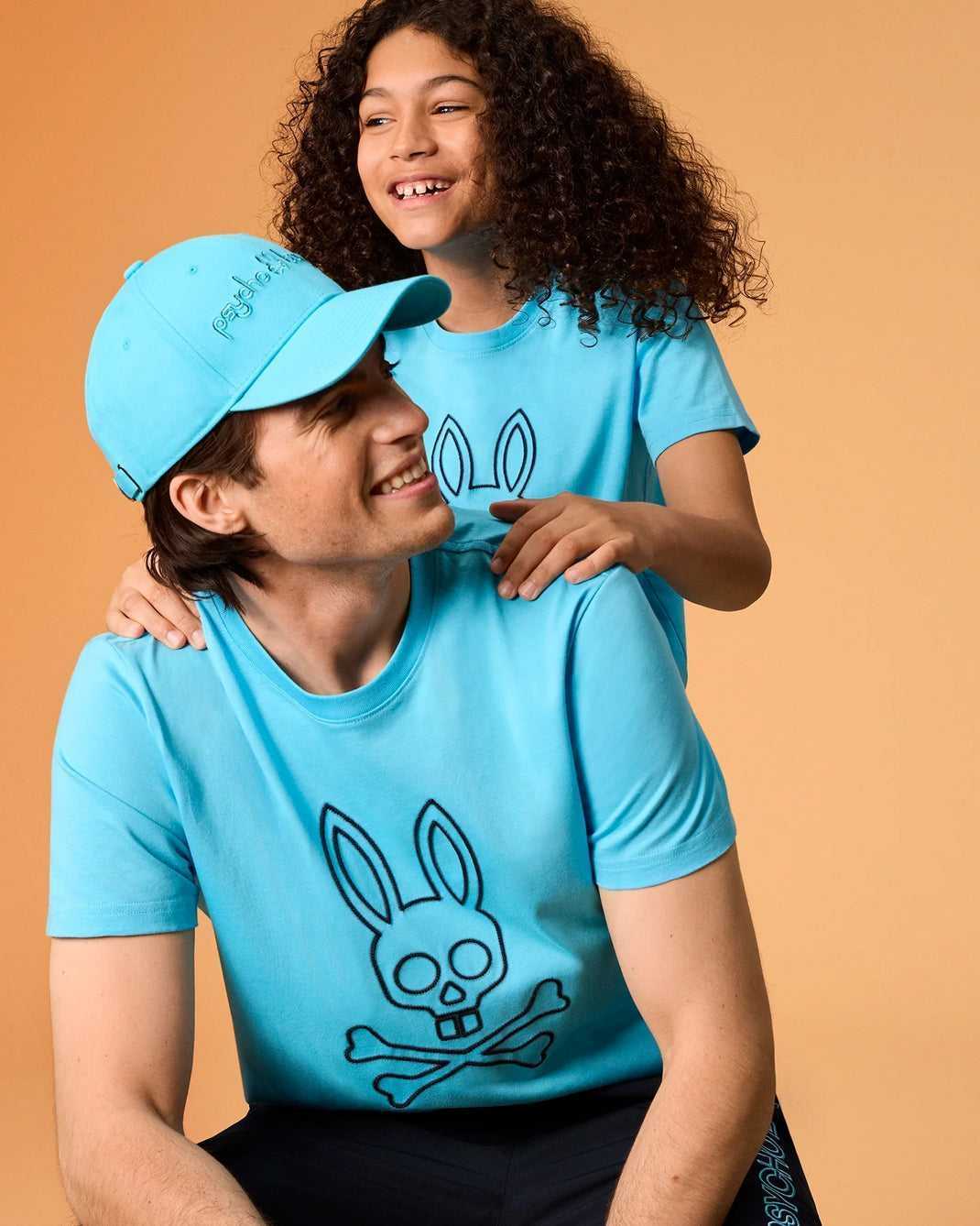 T Shirt Graphique Psycho Bunny Sheldon Graphic Tee Aquarius Enfant | ECB-18935444